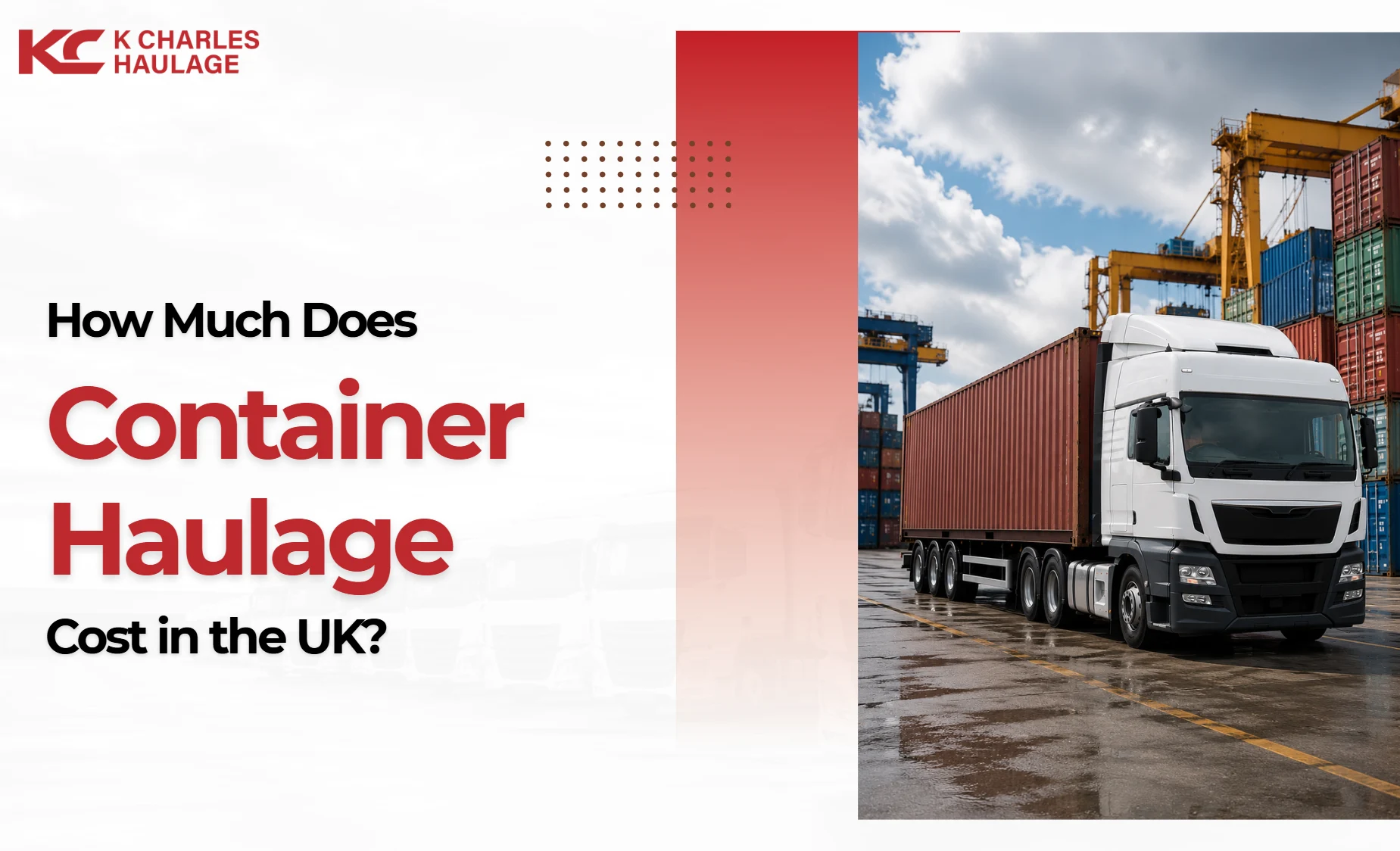 how much does container haulage cost in the uk