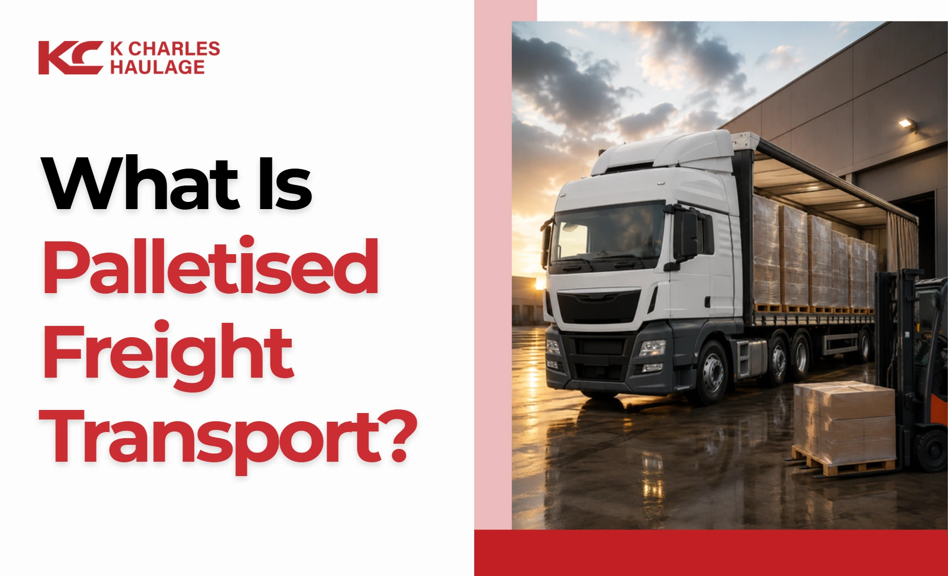 what is palletised freight transport